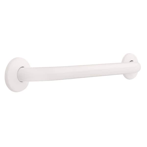 Franklin Brass 18 in. x 1-1/4 in. Concealed Screw ADA-Compliant Grab Bar in White