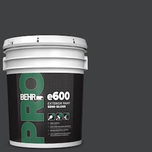 5 gal. #HDC-MD-04 Totally Black Semi-Gloss Exterior Paint