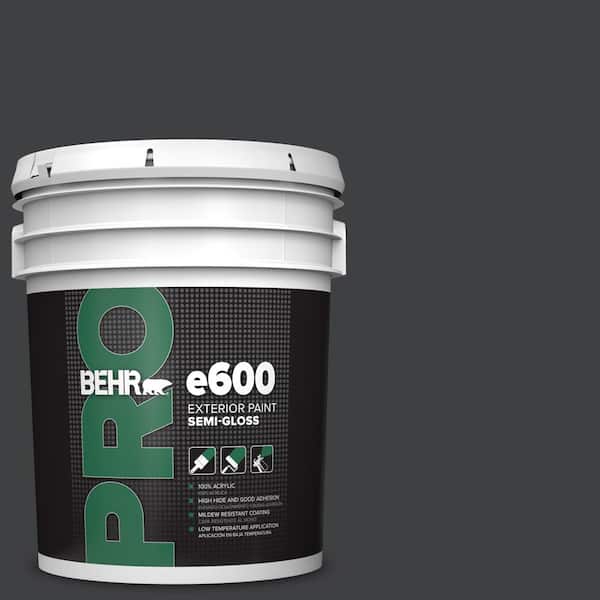 5 gal. #HDC-MD-04 Totally Black Semi-Gloss Exterior Paint