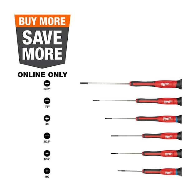 Precision Phillips Screwdriver Set (6-Piece)