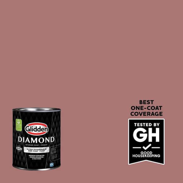 Glidden Diamond 1 qt. PPG1055-5 Cinnamon Diamonds Eggshell Interior Paint with Primer