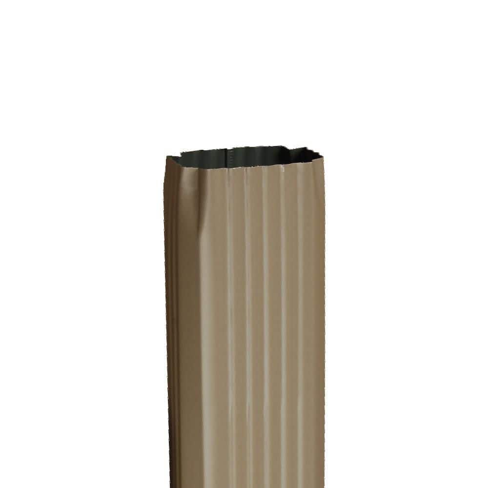 3 in. x 4 in. x 10 ft. Natural Clay Aluminum Downspout price history on PriceWatchPro
