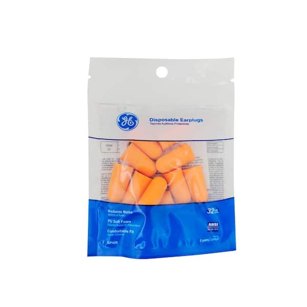 GE BULLET SHAPED DISPOSABLE EARPLUG 5-PAIRS