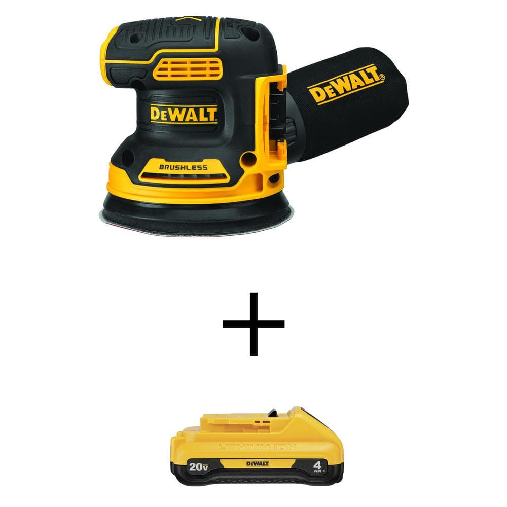 20V MAX XR Cordless Brushless 5 in. Random Orbital Sander with 20V 4.0Ah Compact Lithium-Ion Battery Pack price history on PriceWatchPro