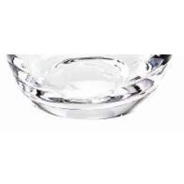 Gold Inlay Edge Glass Salad Bowl Transparent Glass Bowl Dessert