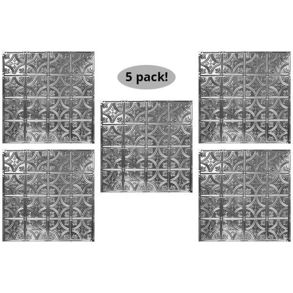 American Tin Ceilings 2-ft x 2-ft Unfinished Steel Surface-mount Ceiling Tile (5-Pack, 20-sq ft / Case)