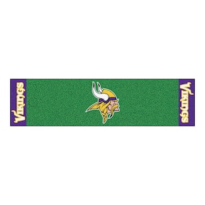 NFL Minnesota Vikings 1 ft. 6 in. x 6 ft. Indoor 1-Hole Golf Practice Putting Green