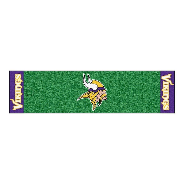 FANMATS NFL Minnesota Vikings 1 ft. 6 in. x 6 ft. Indoor 1-Hole Golf Practice Putting Green