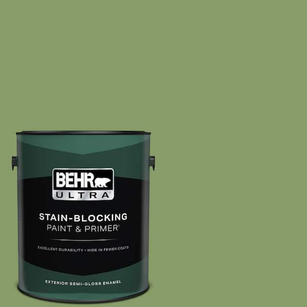 BEHR ULTRA 1 gal. #M370-5 Agave Plant Semi-Gloss Enamel Exterior Paint & Primer