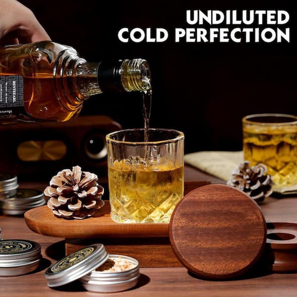 Lynzavix Whiskey Smoker Kit Barware Infuser Set with Torch 6 Wood