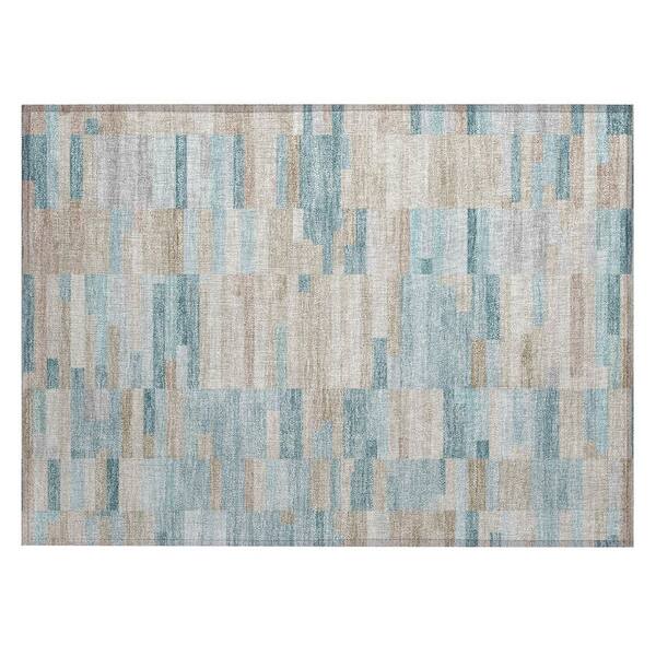 Chantille Machine Washable Indoor/Outdoor Abstract ACN3107 Linen 3 ft. x 4 ft. Area Rug