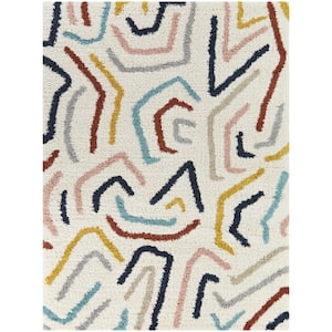 Seymour Multicolor 5 ft. 3 in. x 7 ft. Abstract Area Rug