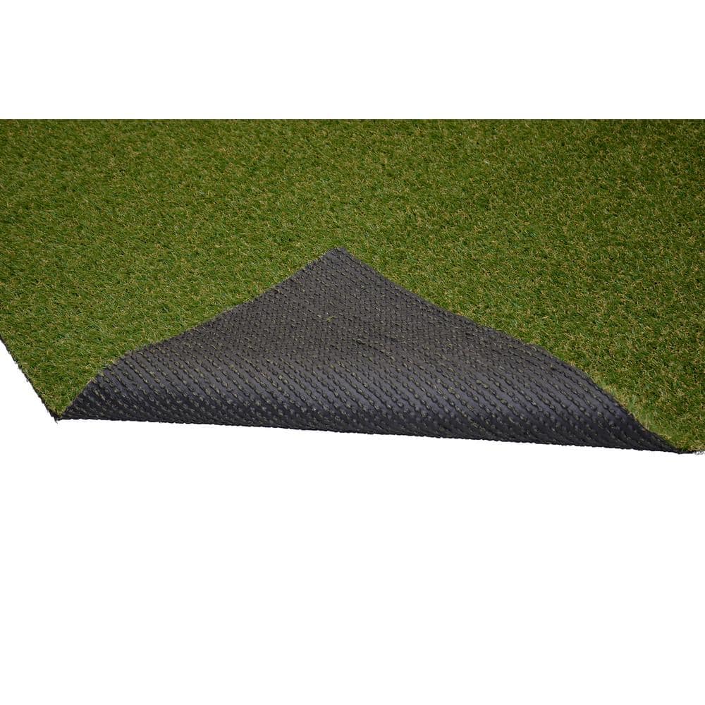 Green Polypropylene Artificial Grass Turf Rug, 4x6 ft
