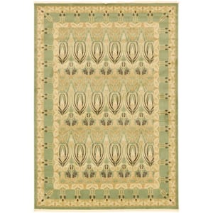 Edinburgh Carnation Light Green 7' 0 x 10' 0 Area Rug