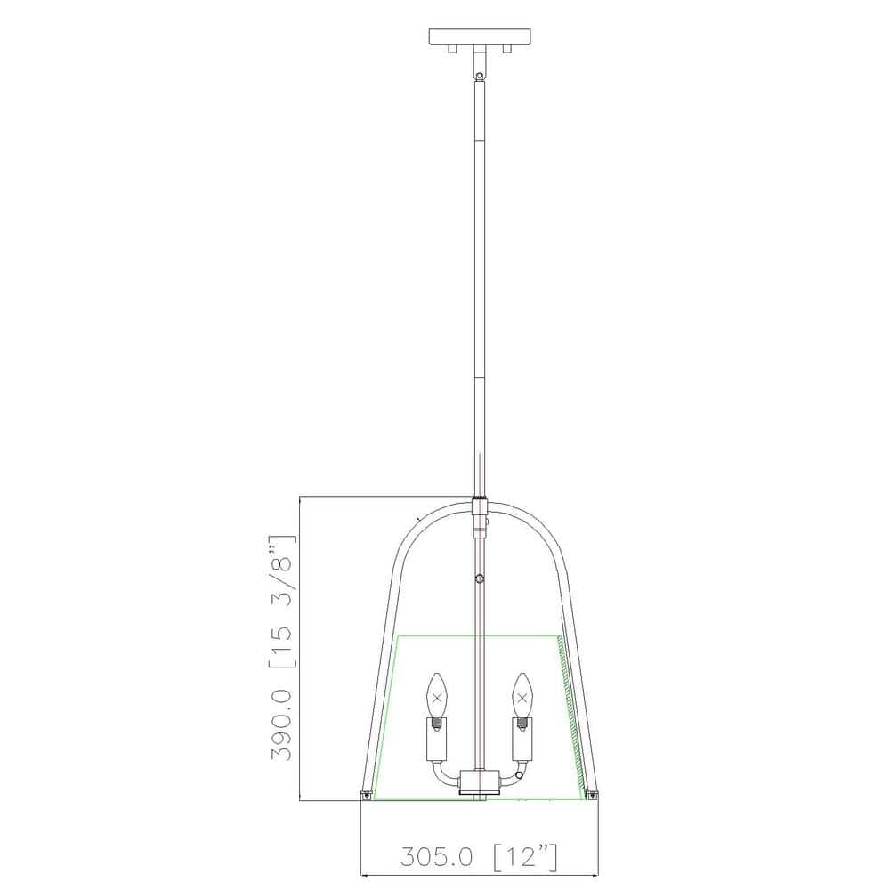 Modern Gold Steel and Glass 3-Light Pendant