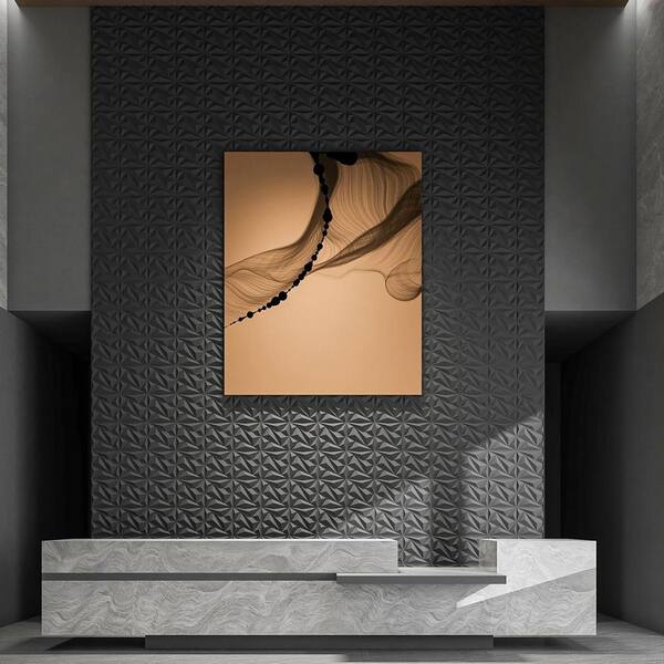 3D Wall Panels 30x30cm – Matte Black, Textured PVC, Easy DIY – 10% Off Limited Time