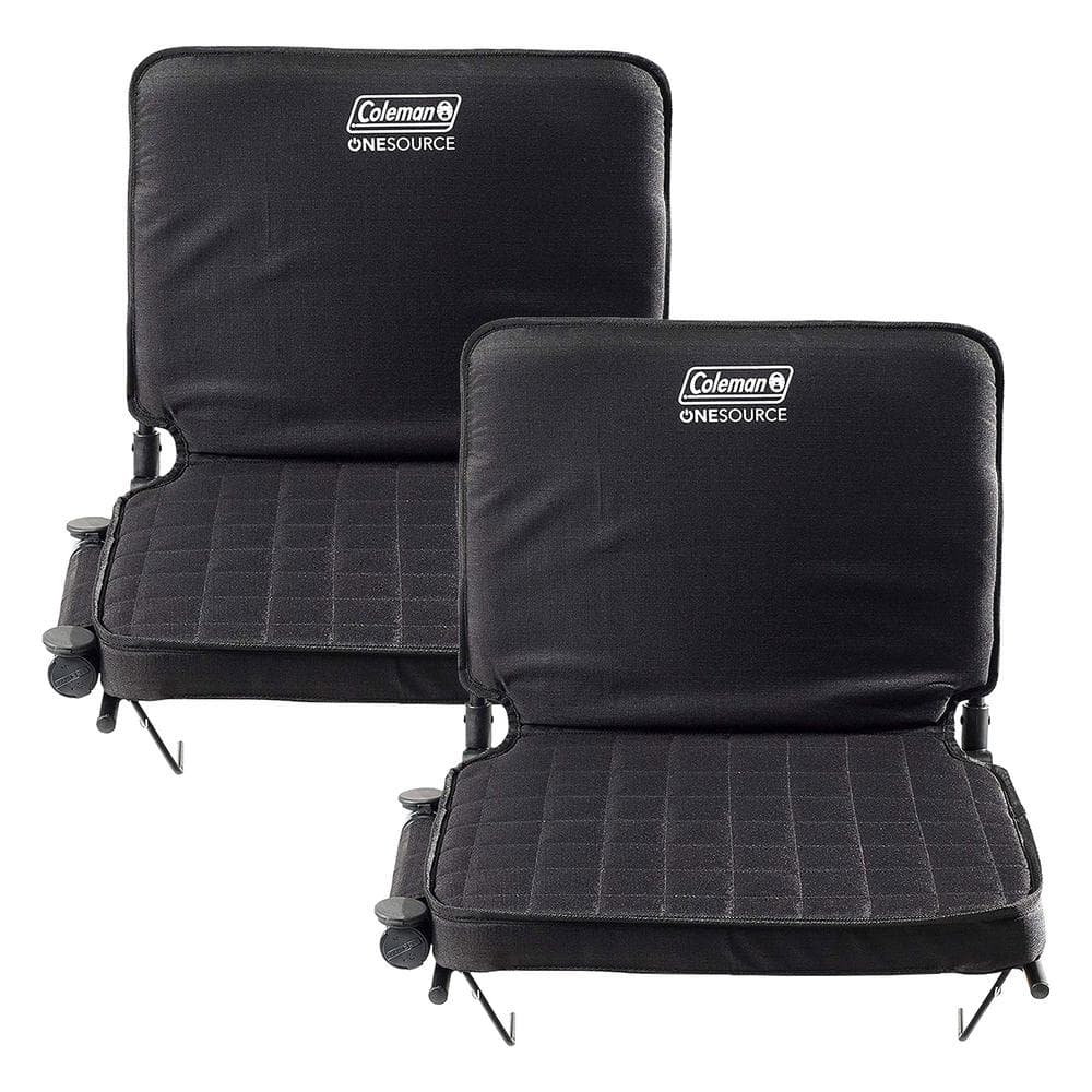 OneSource 17 in. Foldable Padded Rechargeable Heated Stadium Seat (2-Pack)