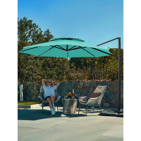 peacock blue patio umbrella