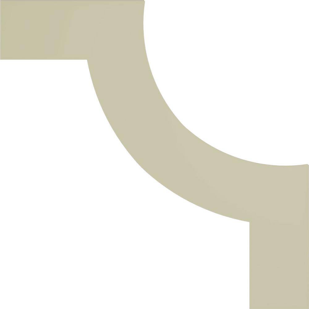 8.75" White Primed Polyurethane Crown Moulding Corner
