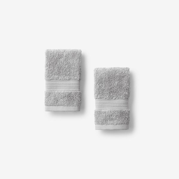The Company Store Legends Hotel Regal Light Gray Egyptian Cotton Wash Cloth