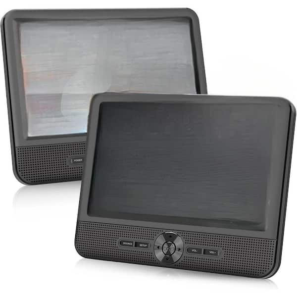 7.5-Inch Dual Portable DVD Player with AV Out/In, Last Memory, and Multi-Format Support
