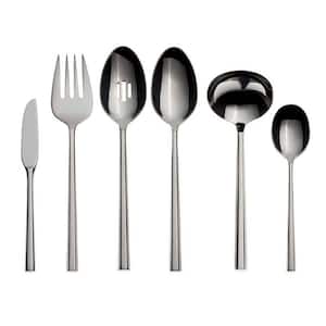 Diameter 6-Piece Silver 18/10-Stainless Steel Flatware Set (Service For 1)