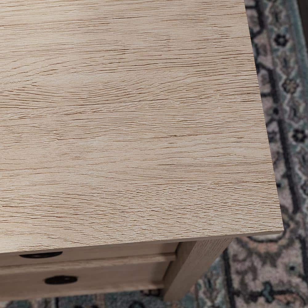 Cascade Oak L-Shaped Executive Computer Desk with Drawers