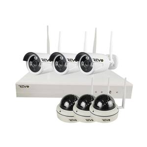 Wireless HD 8-Channel 1TB Smart NVR Surveillance System with 6 Full-HD 1080p Wireless Cameras