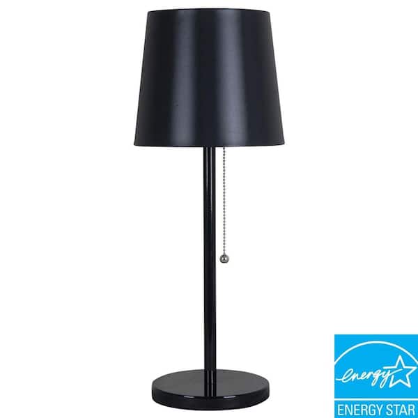 Unbranded 19 in. Black Stick Table Lamp with T20 Compliant