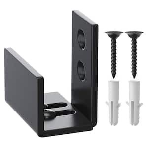 JUBEST Wall Mount Barn Door Floor Guide – Stainless Steel, 8-in-1 Adjustable Roller, No Floor Drilling