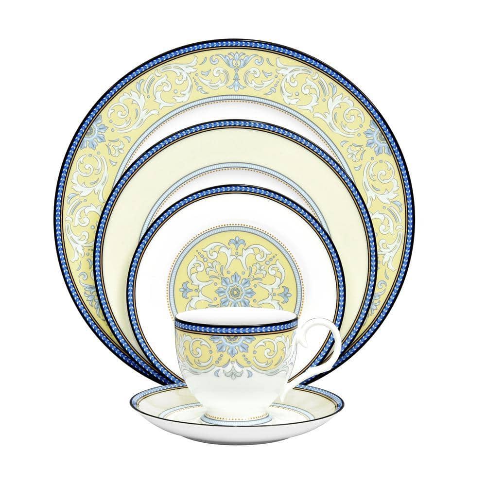 Noritake Menorca Palace 5-Piece (Blue/Yellow) Bone China