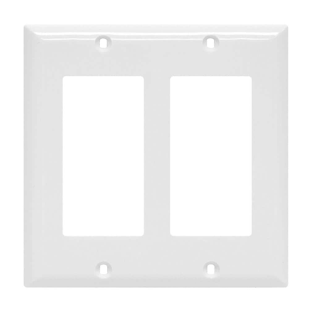 UPC 043180400239 product image for Power Gear White 2-Gang Decorator/Rocker Wall Plate (1-Pack) | upcitemdb.com