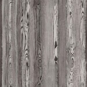 Cady Brown Wood Panel Paper Strippable Wallpaper (Covers 56.4 sq. ft.)