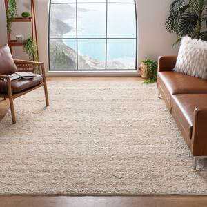Natura Ivory 9 ft. x 12 ft. Gradient Solid Area Rug