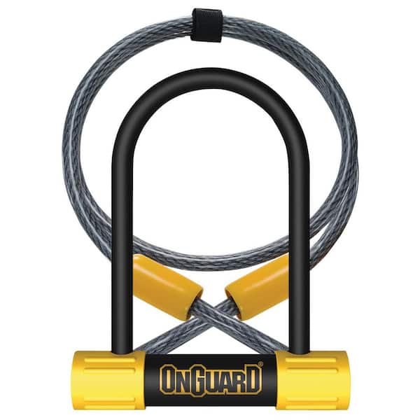 Bulldog Mini U-Lock DT (3.55 in. x 5.52 in.) with 4 ft. Loop Cable