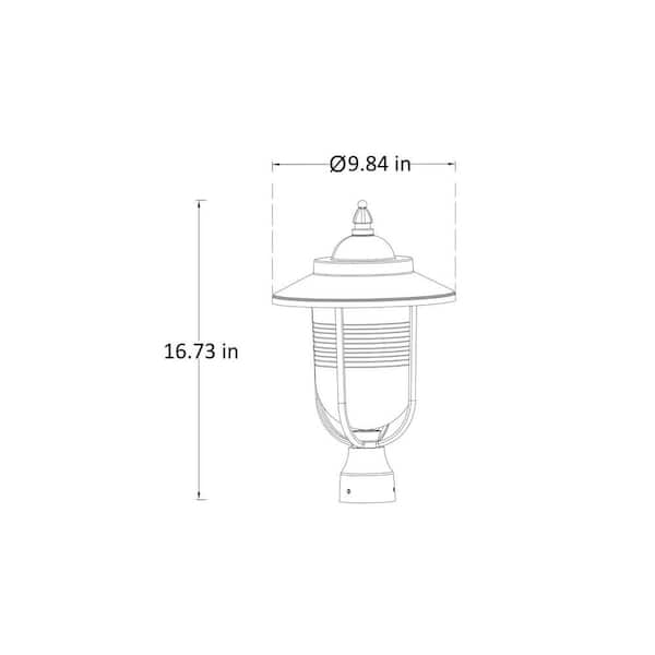 Coastal Old Saybrook 1-Light Outdoor White Post Light Coastal Old Saybrook 1-Light Outdoor White Post Light