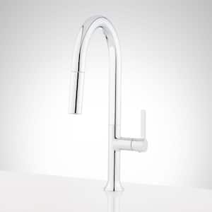Bok Single Handle Pull Down Sprayer Kitchen Faucet in Chrome