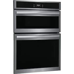 Gallery 30 in. Electric Built-In Wall Oven and Microwave Combination w/ Total Convection in Smudge-Proof Stainless Steel