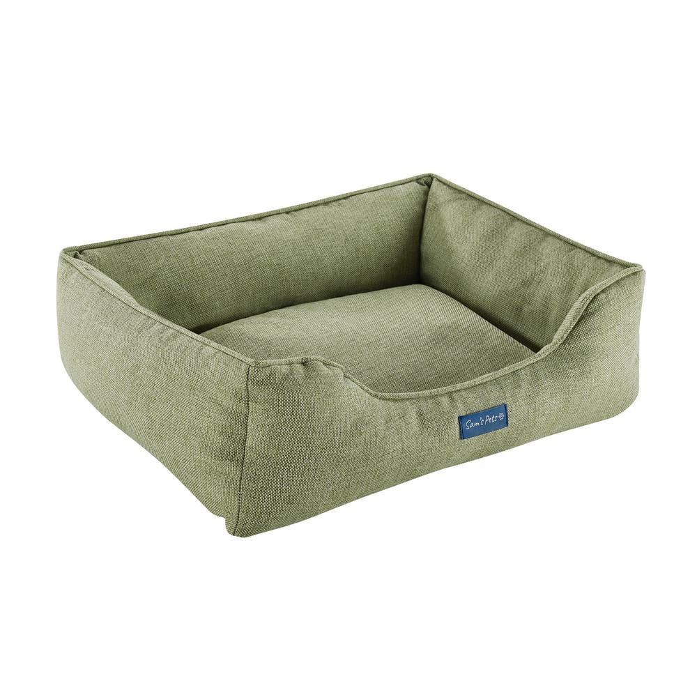 Julius Small Olive Polyester Outdoor Dog Bed