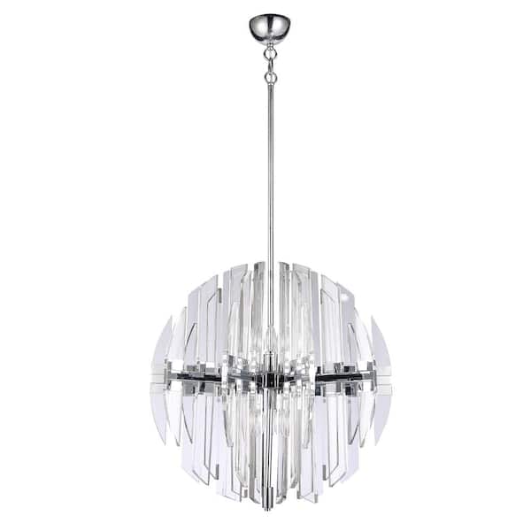 Unbranded Jadiel I 10-Light Chrome Geometric Chandelier