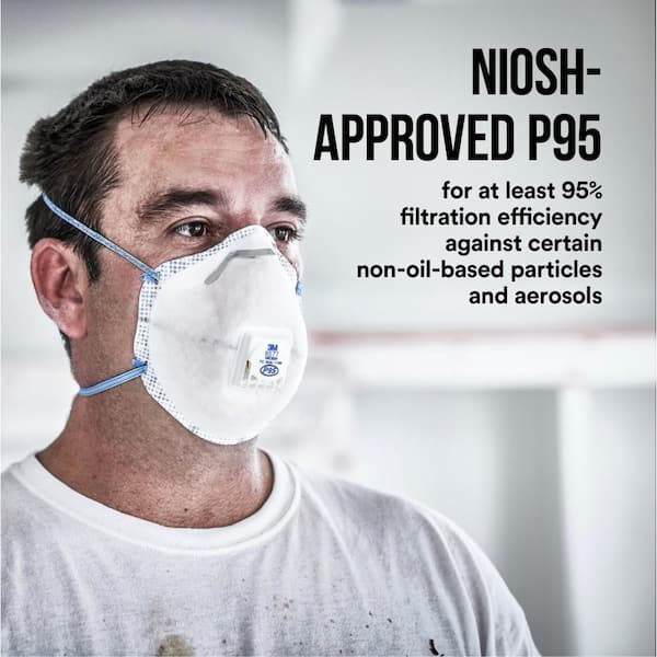8577 P95 Paint Odor Disposable Respirator with Cool Flow Valve (2-Pack)