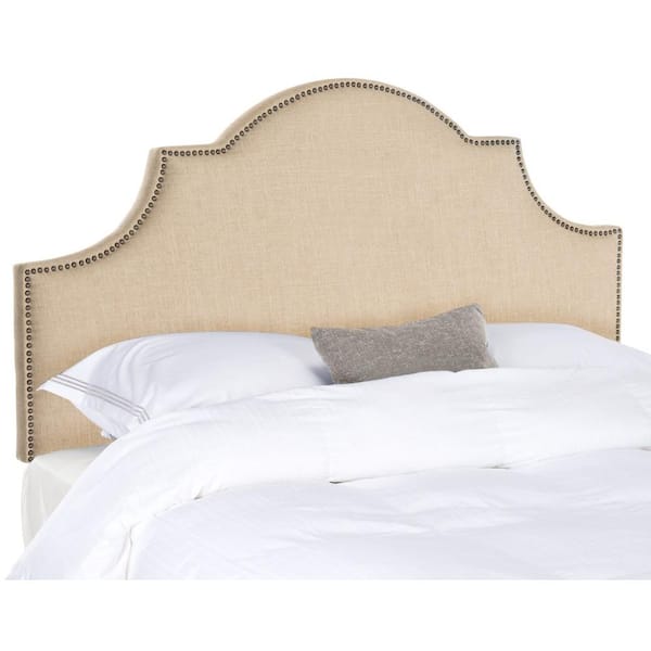 SAFAVIEH Hallmark Beige Full Upholstered Headboard