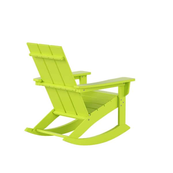 lime green outdoor rocking chair