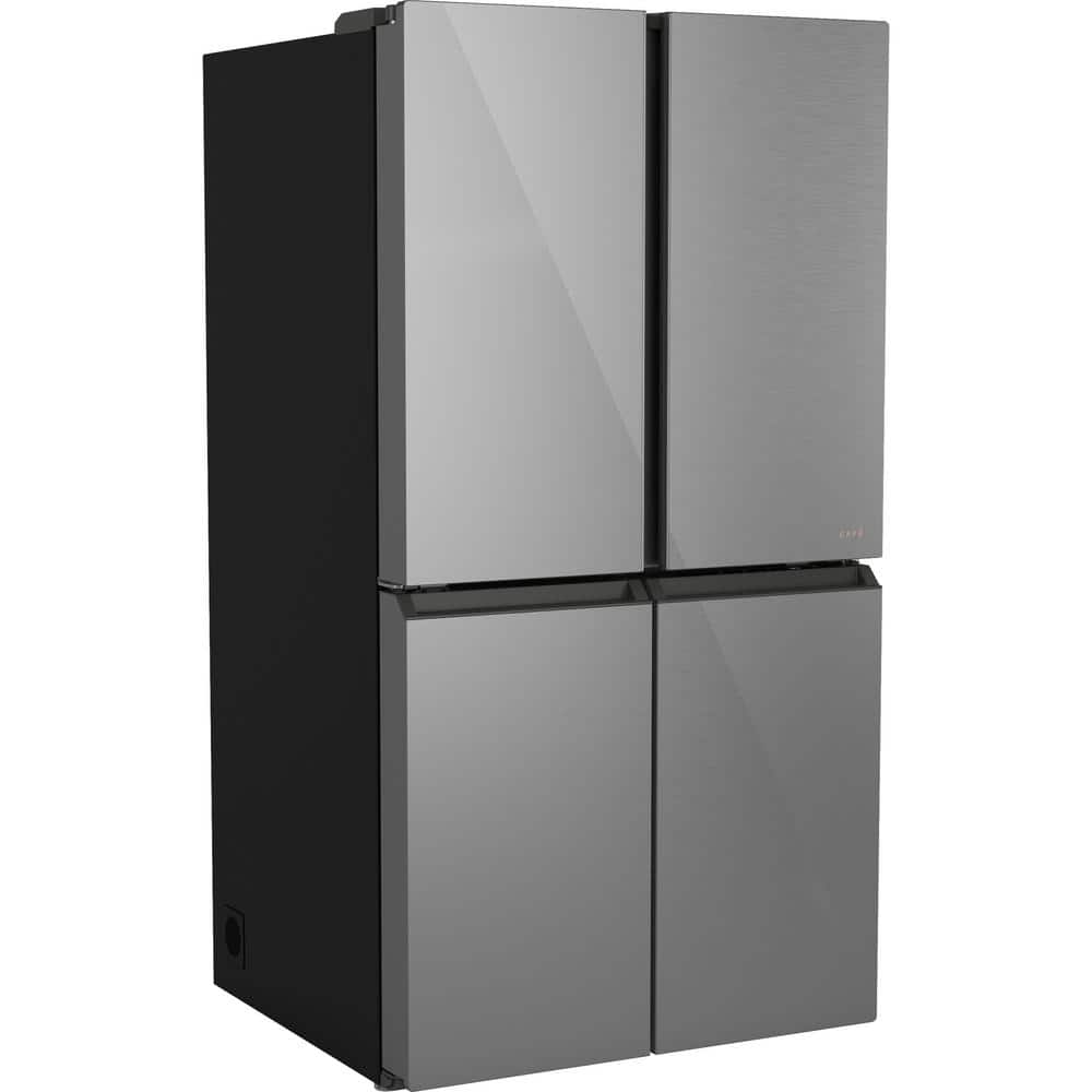 Platinum Glass 36" Smart Quad-Door Refrigerator with Ice Maker