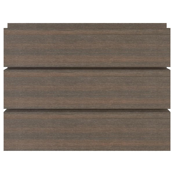 Shadowline All Weather System 6.7 in. x 12 in. Composite Siding in Brazilian Ipe Sample