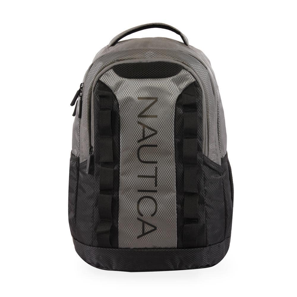 Nautica NT Admiral Backpack plus 18 in. plus Grey/Black plus Backpack plus Laptop Compartment