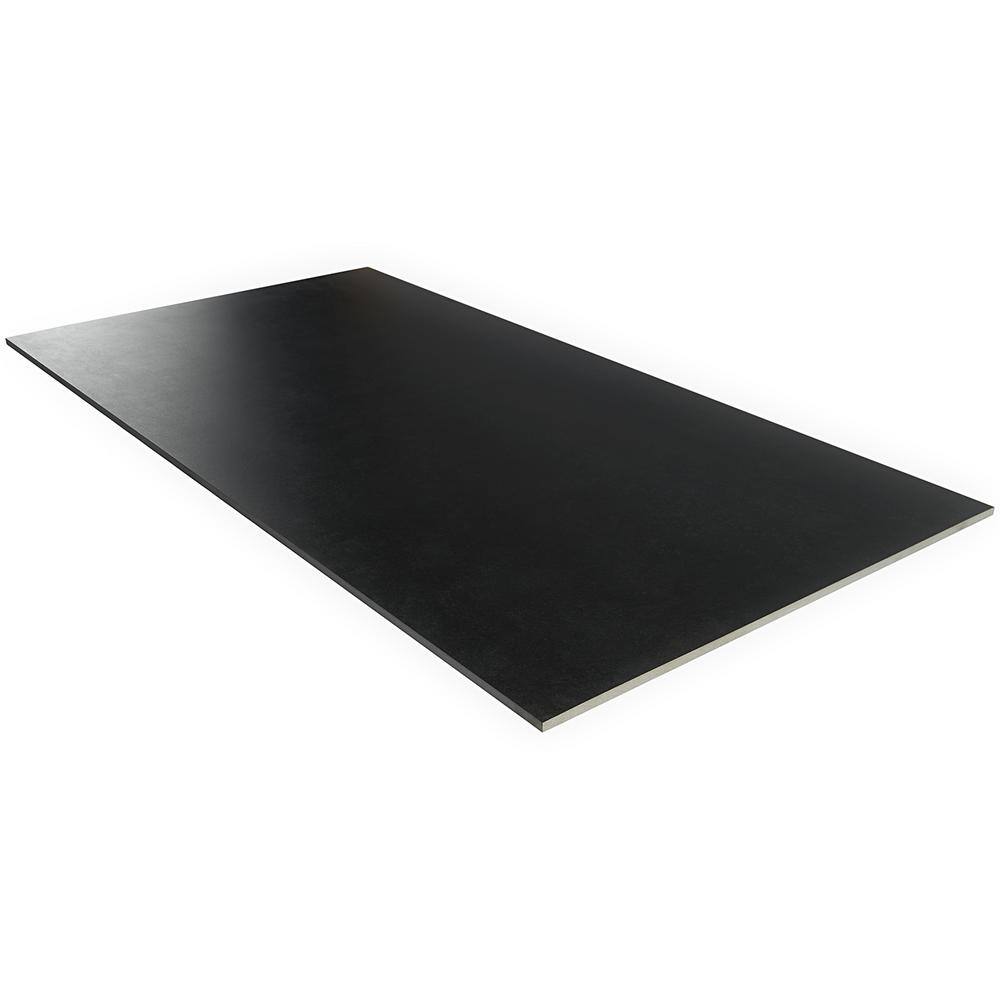 Large Format Black Matte Rectified Porcelain Wall & Floor Tile