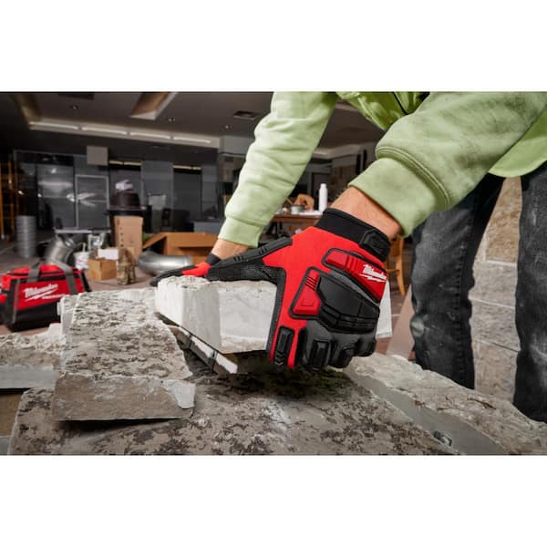 Milwaukee Large Impact Wrecking Work Glove 48-73-8552H The Home
