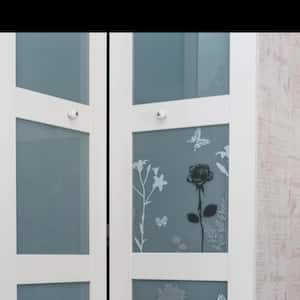 17.71 in. W x 59.05 in. L Blossom Decorative Premium Static Cling Window Film (Set of 2)