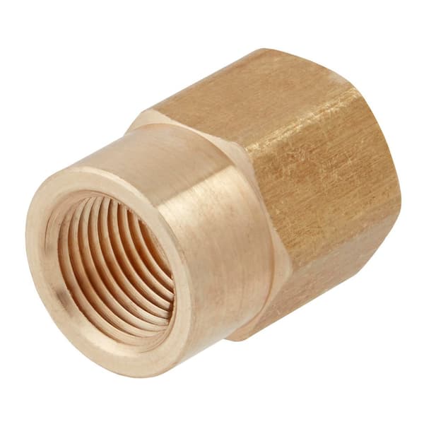 1/2 in. x 3/8 in. FIP Brass Reducing Coupling Fitting